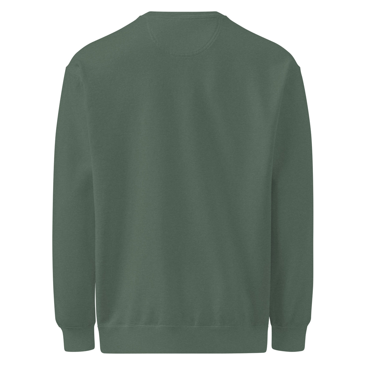 Christmas Countdown: Brace Position sweatshirt in Blue Spruce, back view (plain)