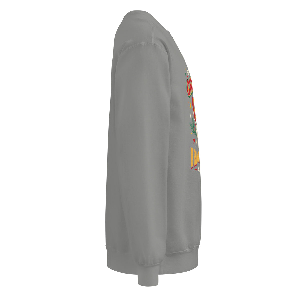 Christmas Countdown: Brace Position sweatshirt in Grey, right side