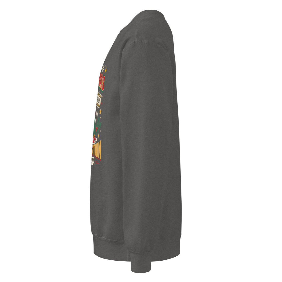 Christmas Countdown: Brace Position sweatshirt in Pepper, left side