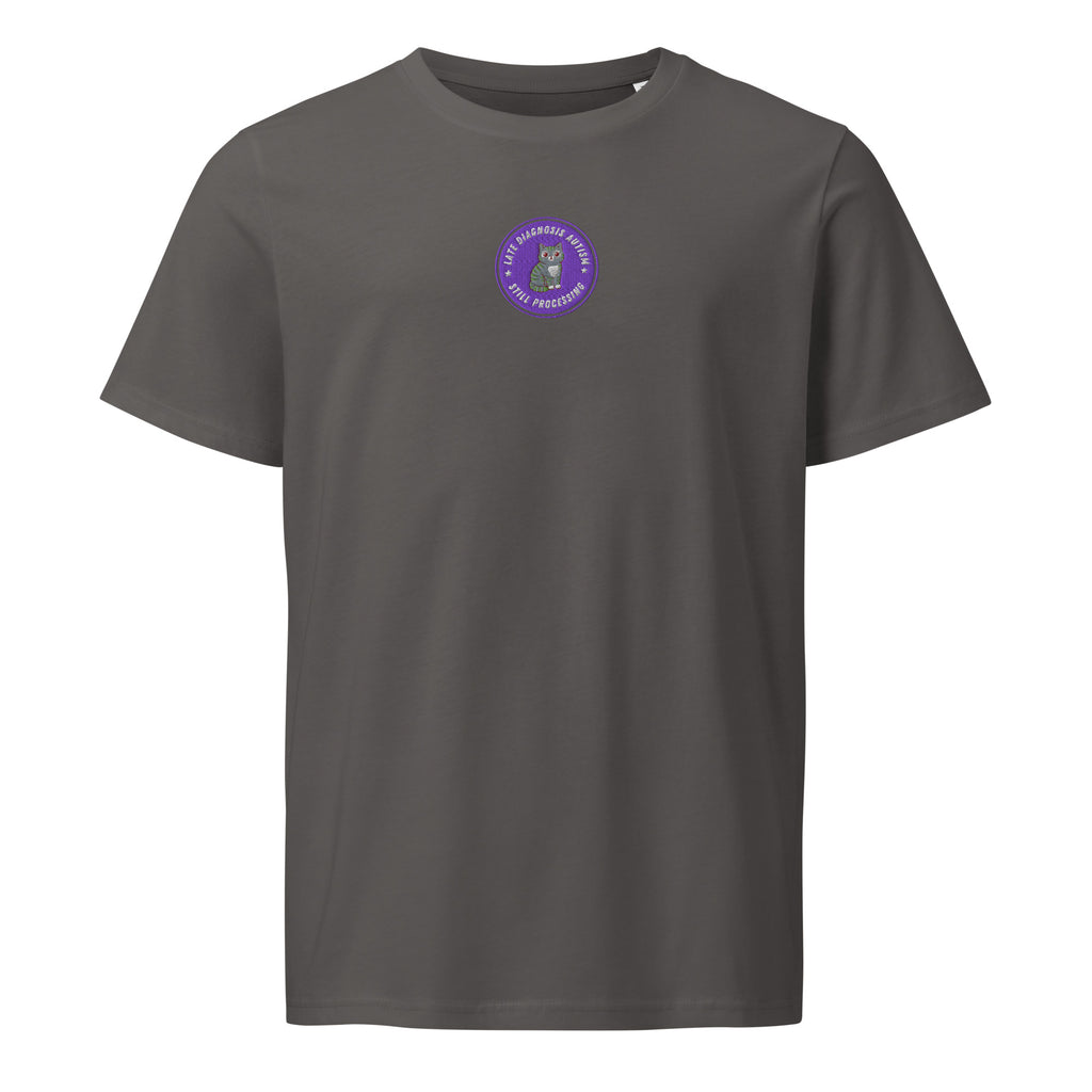 Still Processing (Autism) | Unisex Organic Mid-Light T-Shirt | Late Diagnosis unisex-organic-mid-light-crafter-t-shirt-anthracite-front-69fa292069595 T-Shirt