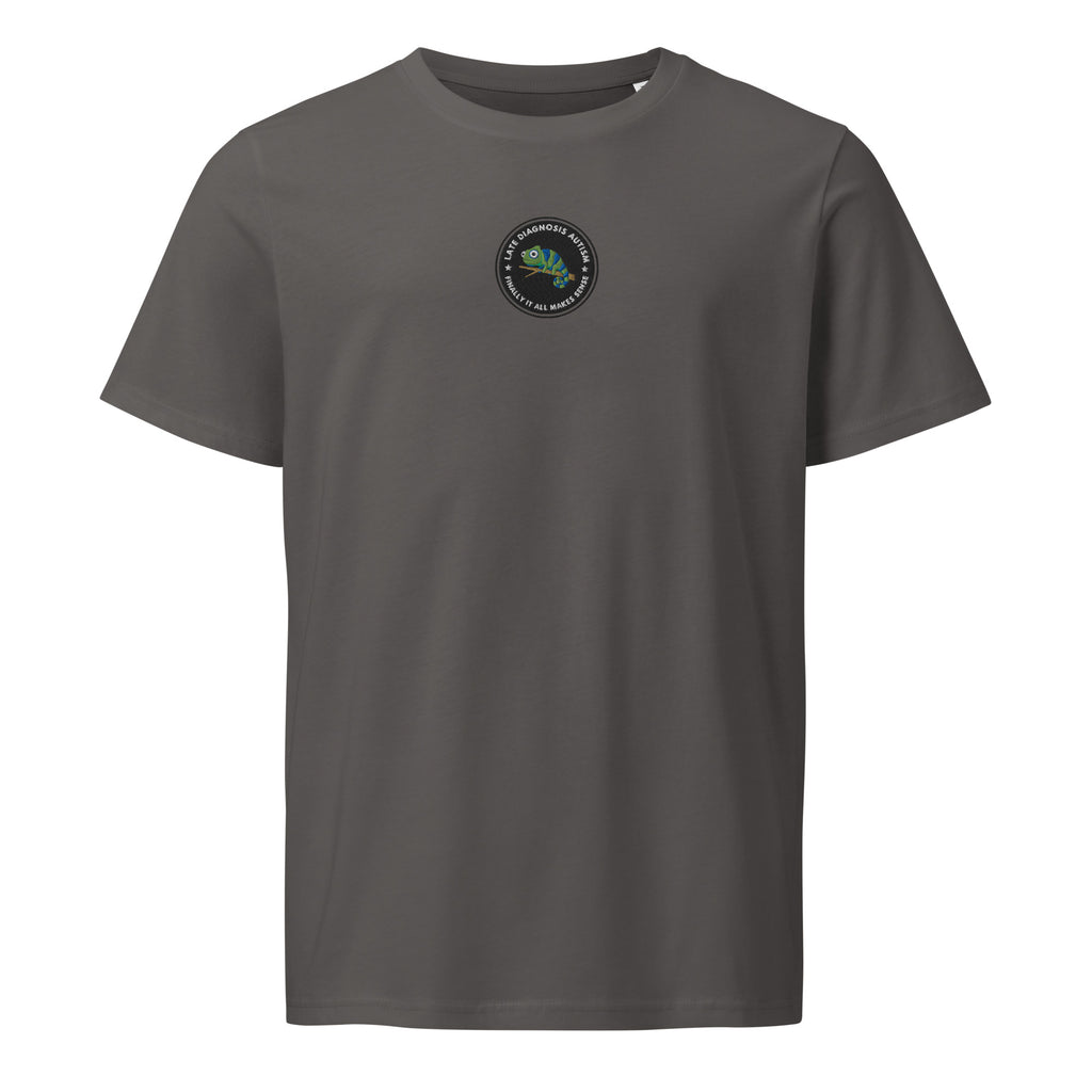 Finally ... (Autism) | Unisex Organic Mid-Light T-Shirt | Late Diagnosis unisex-organic-mid-light-crafter-t-shirt-anthracite-front-69fa29a2e979a T-Shirt