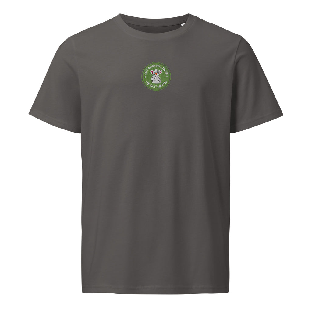 It's Complicated (AuDHD) | Unisex Organic Mid-Light Tee | Late Diagnosis unisex-organic-mid-light-crafter-t-shirt-anthracite-front-69fa2c5fcbaf7 T-Shirt