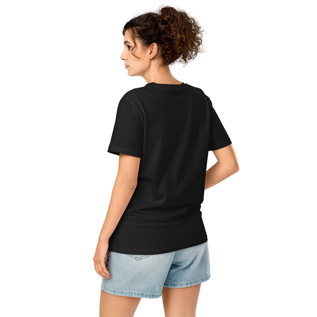 Born Kinetic | Unisex Organic Mid-light t-shirt | Zero Apologies unisex-organic-mid-light-crafter-t-shirt-black-back-6a5e3c64790f4