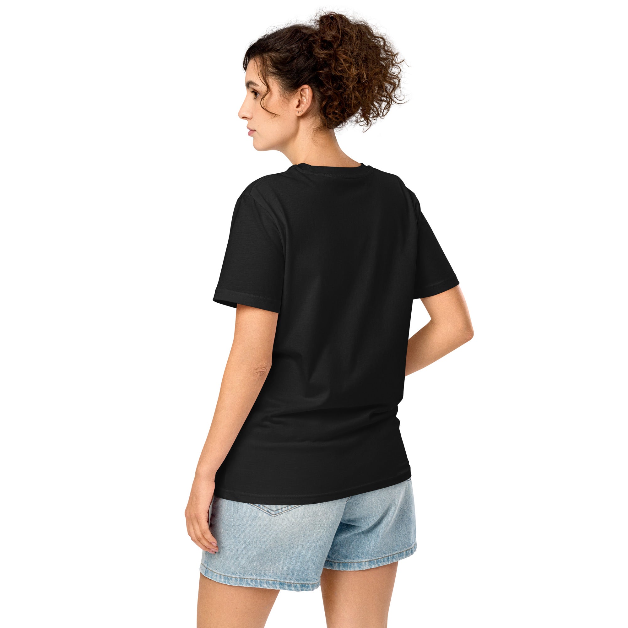 Born Kinetic | Unisex Organic Mid-light t-shirt | Zero Apologies unisex-organic-mid-light-crafter-t-shirt-black-back-6a5e3c64790f4
