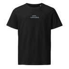 Shhh. Recharging | Unisex Organic Mid-Light T-Shirt | Sass & Spoons unisex-organic-mid-light-crafter-t-shirt-black-front-69f4e735d9f39 T-Shirt