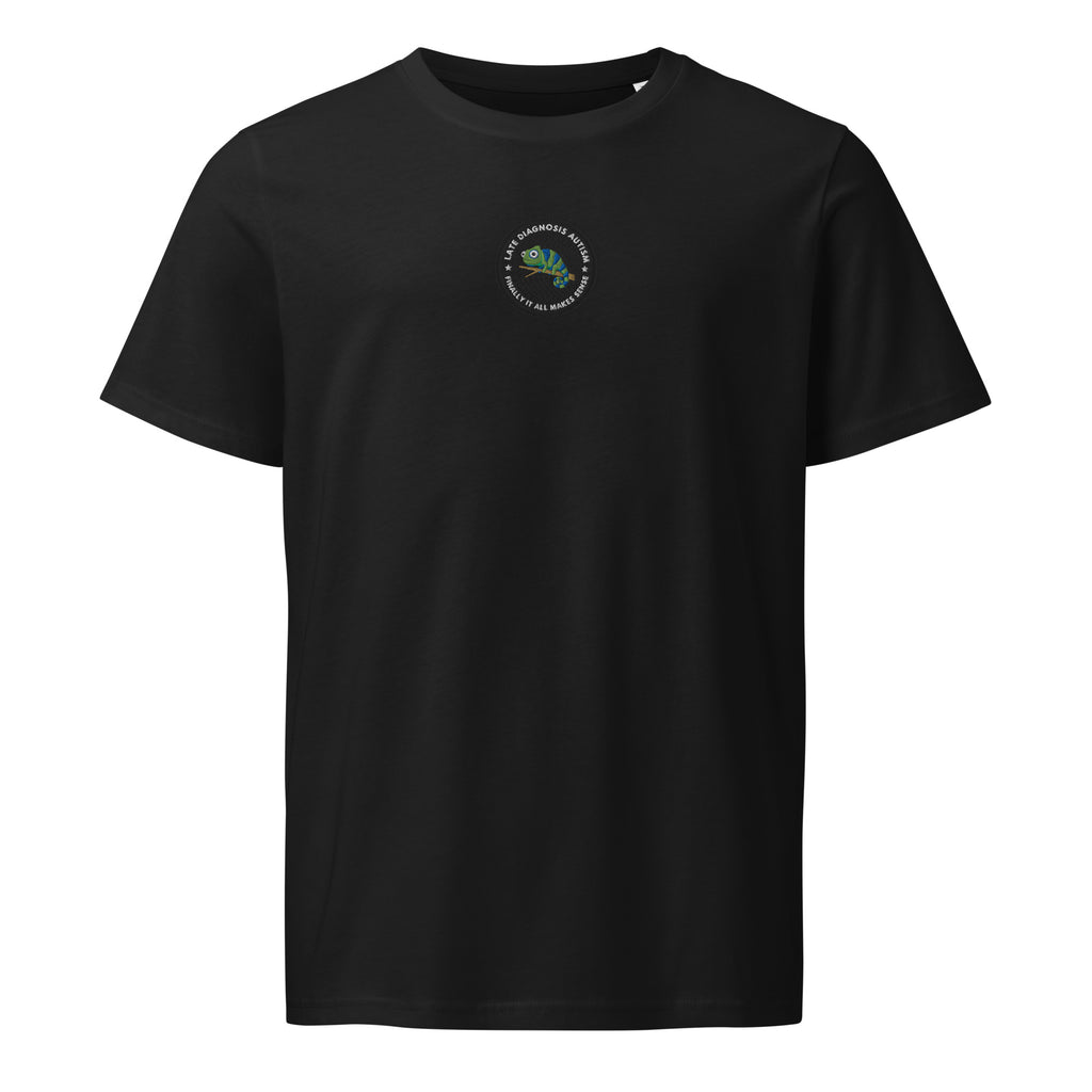 Finally ... (Autism) | Unisex Organic Mid-Light T-Shirt | Late Diagnosis unisex-organic-mid-light-crafter-t-shirt-black-front-69fa29a2ea0ce T-Shirt