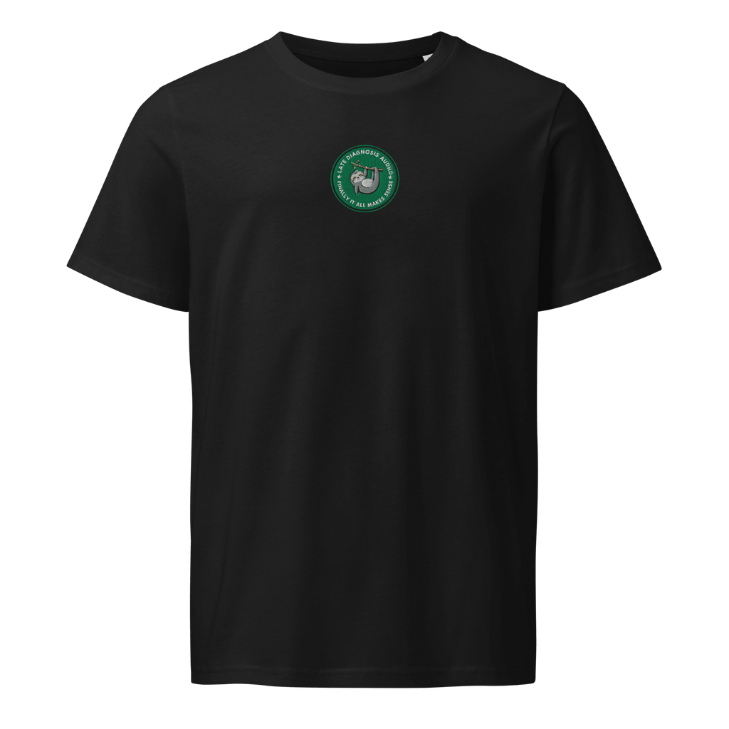 Finally ... (AuDHD) | Unisex Organic Mid-Light Tee | Late Diagnosis unisex-organic-mid-light-crafter-t-shirt-black-front-6a0ae550c3829 T-Shirt