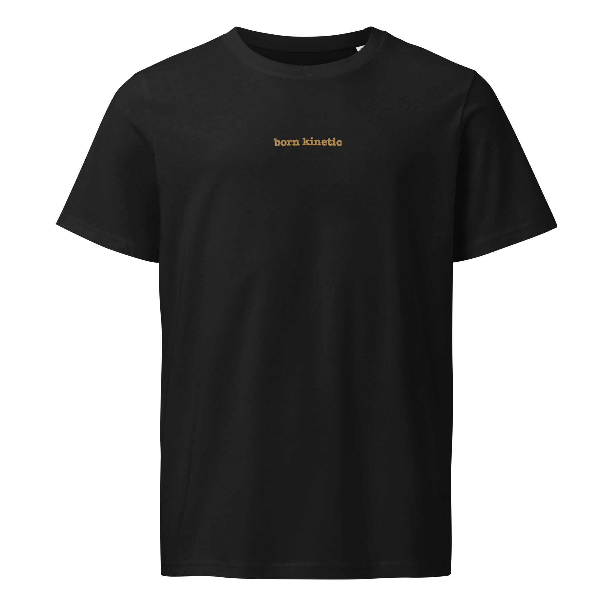 Born Kinetic | Unisex Organic Mid-light t-shirt | Zero Apologies unisex-organic-mid-light-crafter-t-shirt-black-front-6a5e3c64772a7