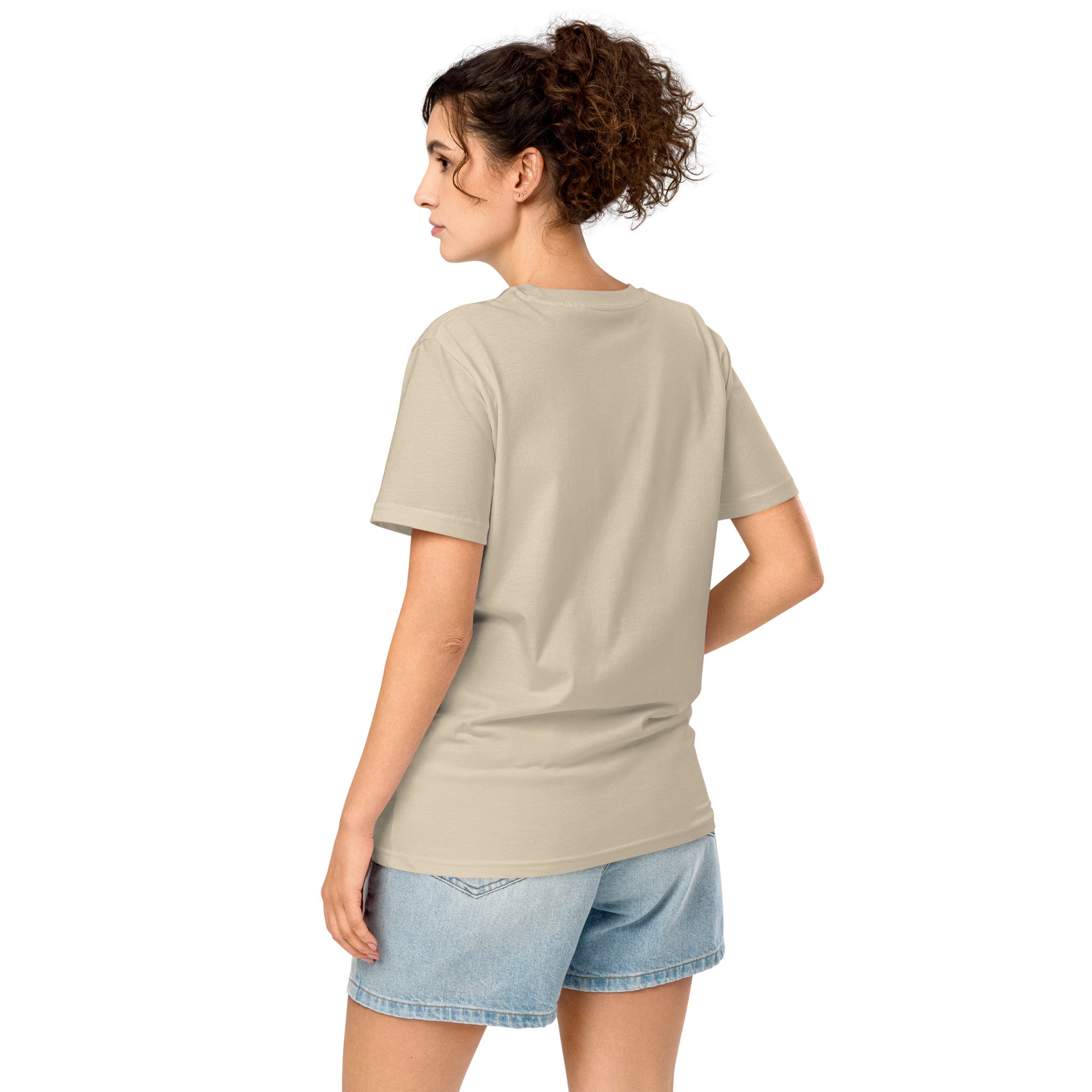 Born Kinetic | Unisex Organic Mid-light t-shirt | Zero Apologies unisex-organic-mid-light-crafter-t-shirt-desert-dust-back-6a5e3c6479180