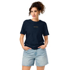 Born Kinetic | Unisex Organic Mid-light t-shirt | Zero Apologies unisex-organic-mid-light-crafter-t-shirt-french-navy-front-6a5e3c64788a3