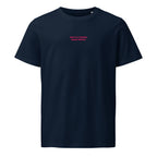 Time ... Sneaky Shape Shifter| Unisex organic mid-light t-shirt | Zero Apologies unisex-organic-mid-light-crafter-t-shirt-french-navy-front-6a5e791156699 T-SHIRT