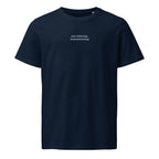 Not Relaxing. BrainMaxxing | Unisex Organic Mid-Light T-Shirt | Zero Apologies unisex-organic-mid-light-crafter-t-shirt-french-navy-front-6a678432c041a T-Shirt