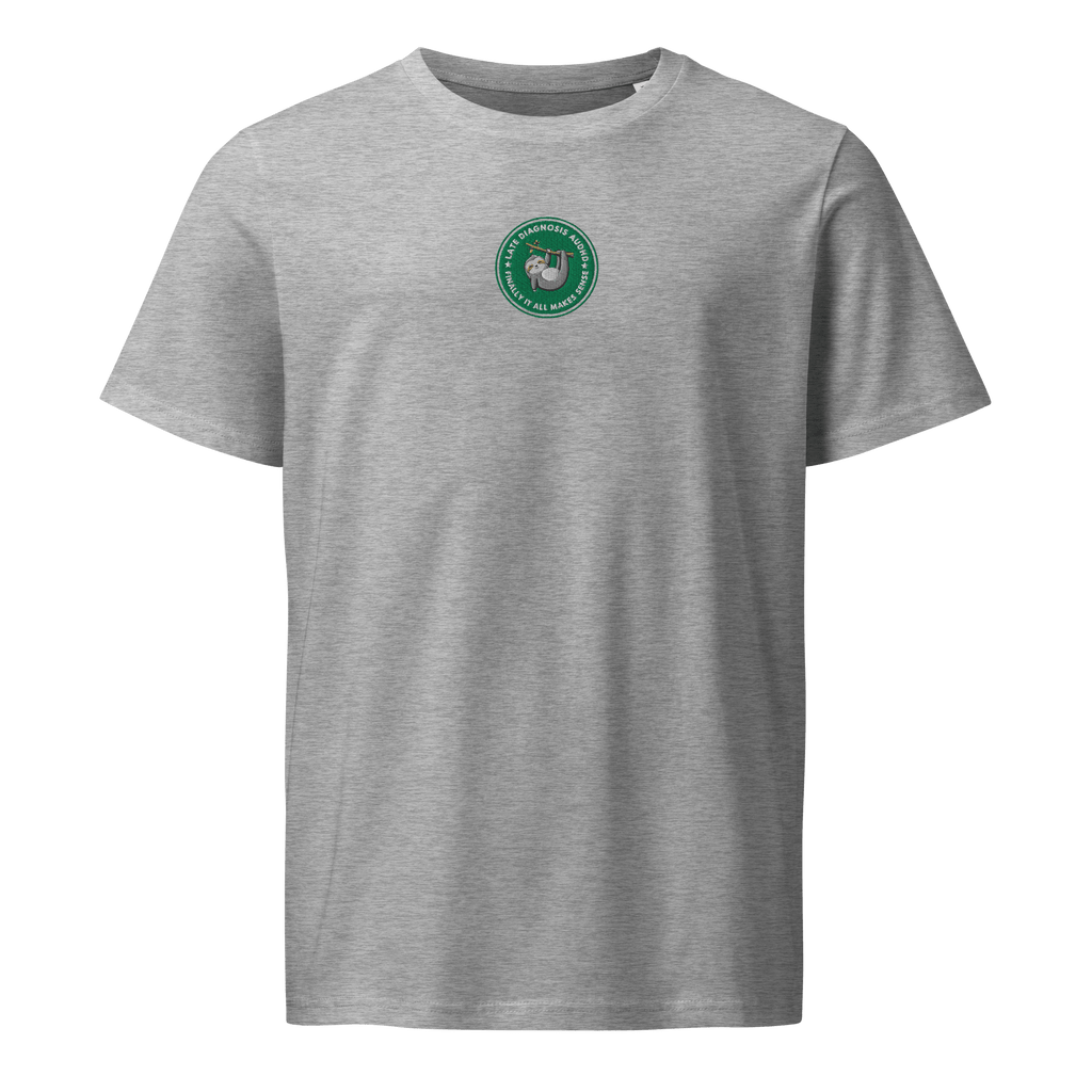 Finally ... (AuDHD) | Unisex Organic Mid-Light Tee | Late Diagnosis unisex-organic-mid-light-crafter-t-shirt-heather-grey-front-6a0ae550c6860 T-Shirt