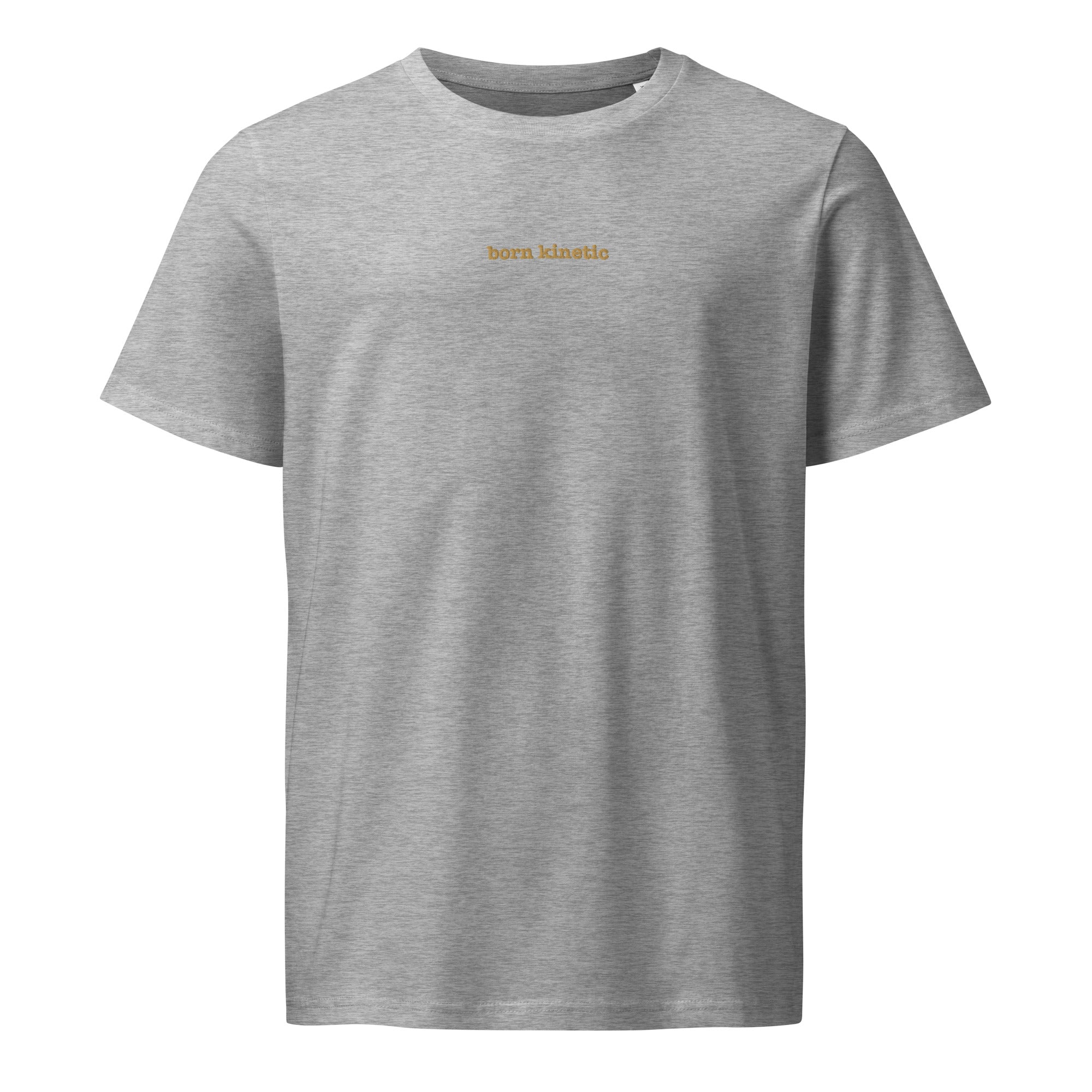 Born Kinetic | Unisex Organic Mid-light t-shirt | Zero Apologies unisex-organic-mid-light-crafter-t-shirt-heather-grey-front-6a5e3c64774d4