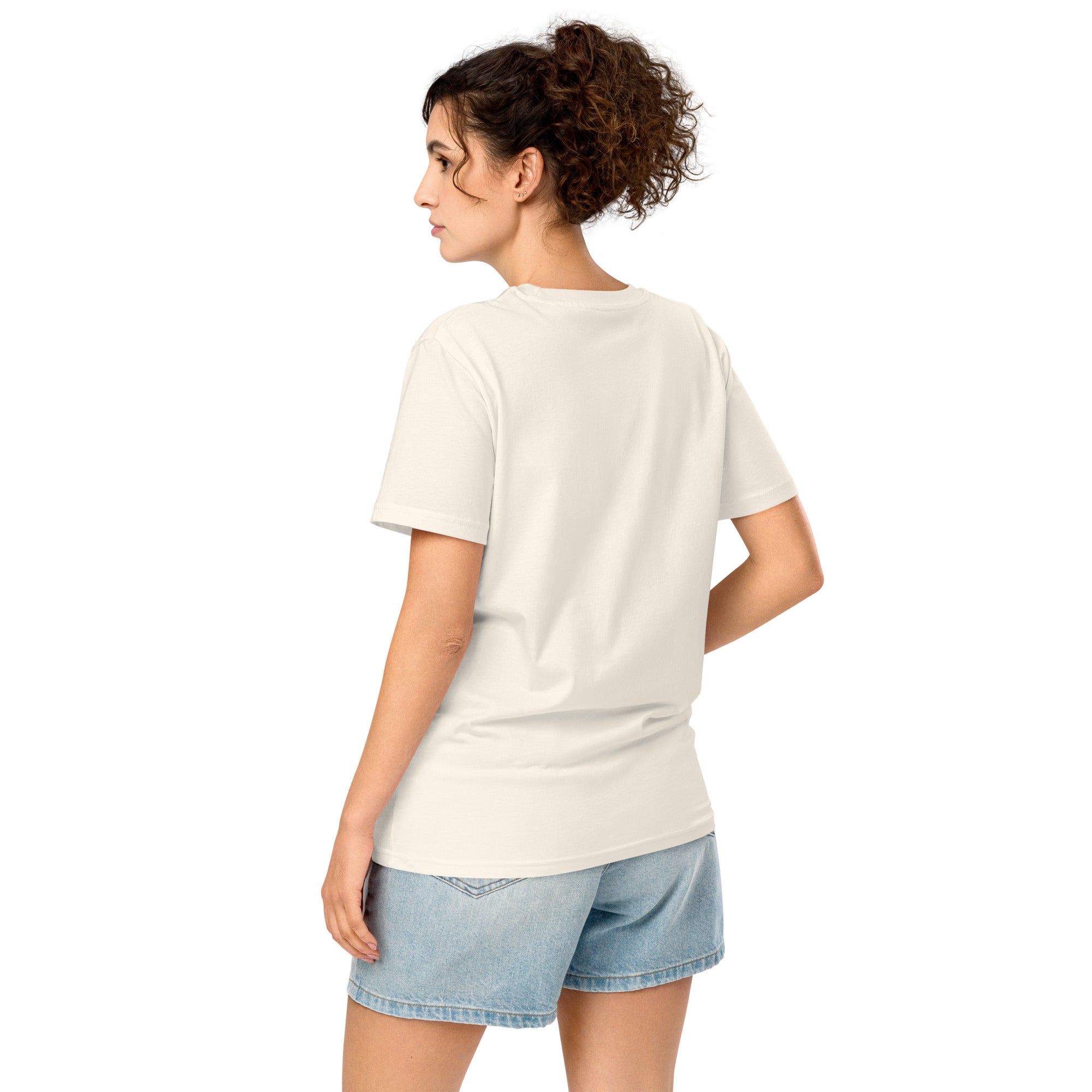 Born Kinetic | Unisex Organic Mid-light t-shirt | Zero Apologies unisex-organic-mid-light-crafter-t-shirt-vintage-white-back-6a5e3c6479319