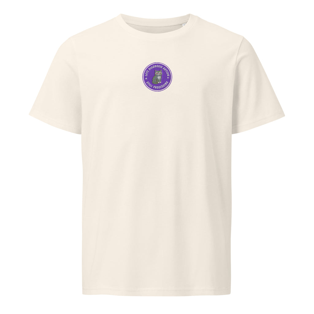 Still Processing (Autism) | Unisex Organic Mid-Light T-Shirt | Late Diagnosis unisex-organic-mid-light-crafter-t-shirt-vintage-white-front-69fa29206af11 T-Shirt