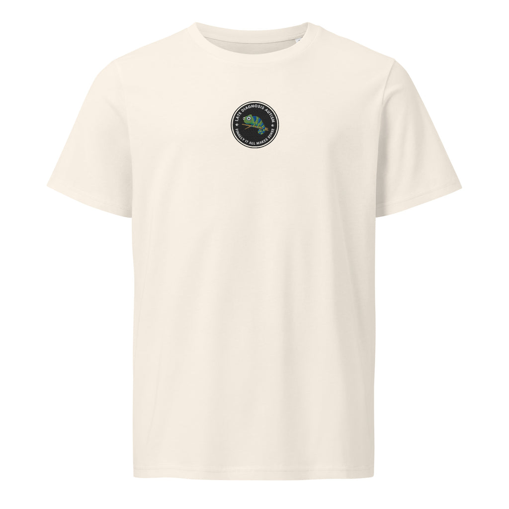 Finally ... (Autism) | Unisex Organic Mid-Light T-Shirt | Late Diagnosis unisex-organic-mid-light-crafter-t-shirt-vintage-white-front-69fa29a2ea563 T-Shirt