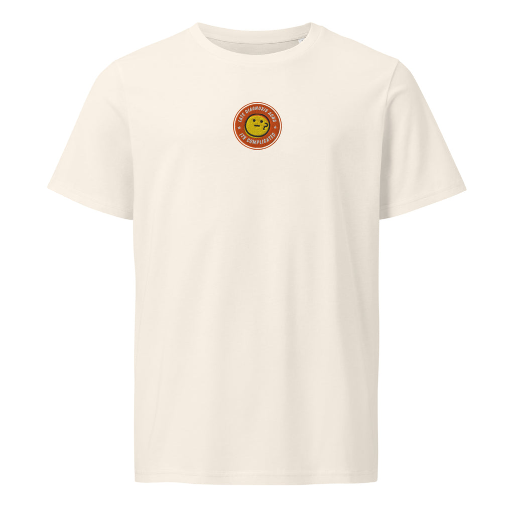 It's Complicated (ADHD) | Unisex Organic Mid-Light T-Shirt | Late Diagnosis unisex-organic-mid-light-crafter-t-shirt-vintage-white-front-69fa2b363b797 T-Shirt