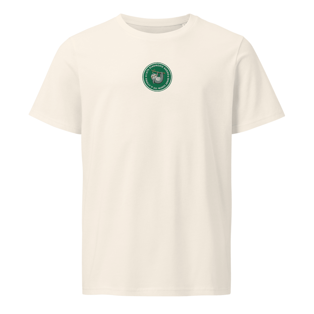 Finally ... (AuDHD) | Unisex Organic Mid-Light Tee | Late Diagnosis unisex-organic-mid-light-crafter-t-shirt-vintage-white-front-6a0ae550c84d4 T-Shirt
