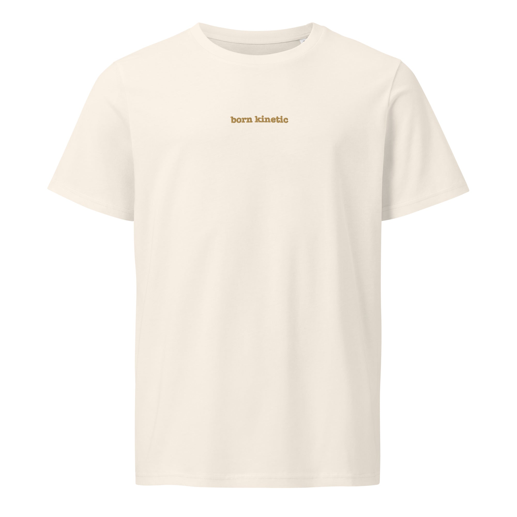 Born Kinetic | Unisex Organic Mid-light t-shirt | Zero Apologies unisex-organic-mid-light-crafter-t-shirt-vintage-white-front-6a5e3c6477572