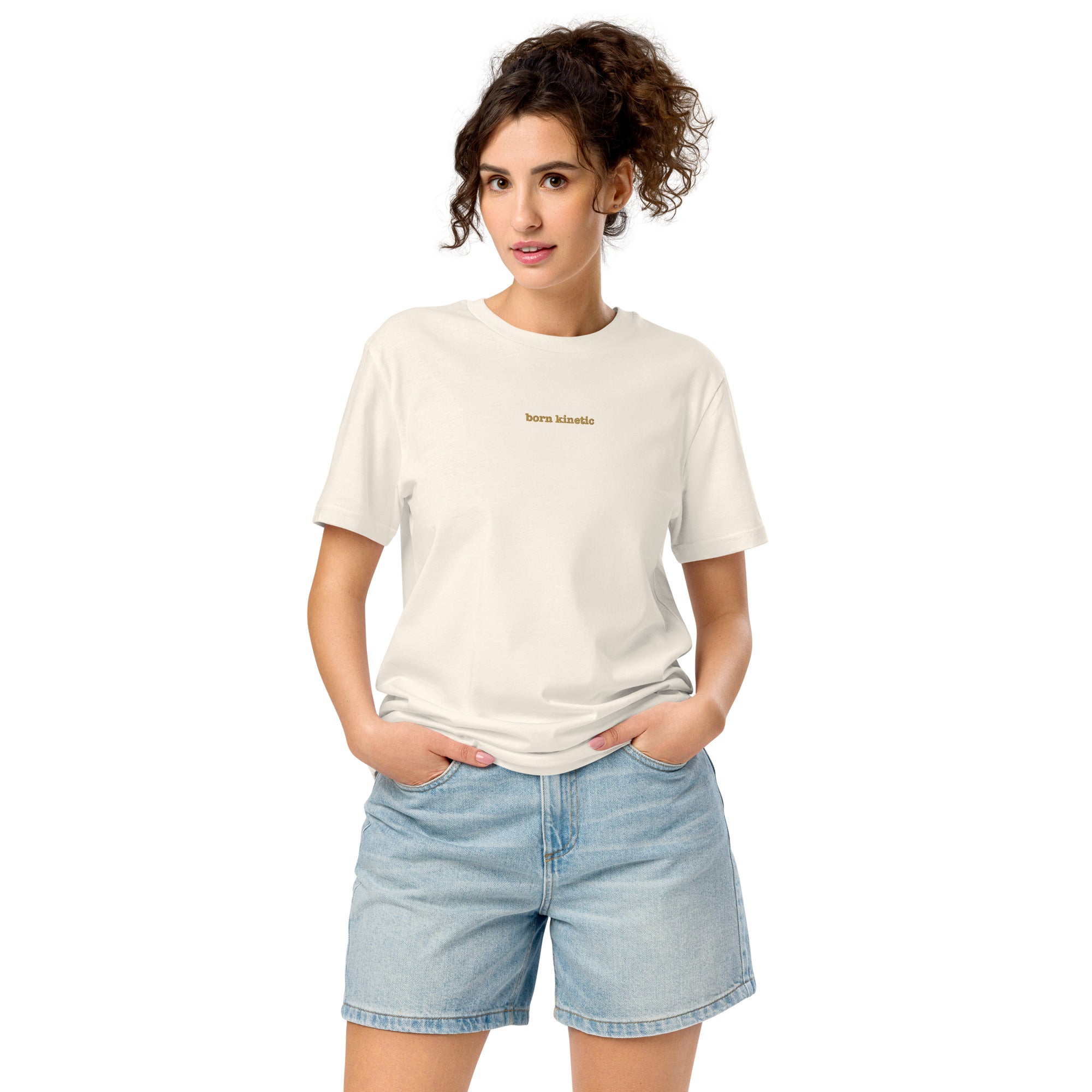 Born Kinetic | Unisex Organic Mid-light t-shirt | Zero Apologies unisex-organic-mid-light-crafter-t-shirt-vintage-white-front-6a5e3c64789bc