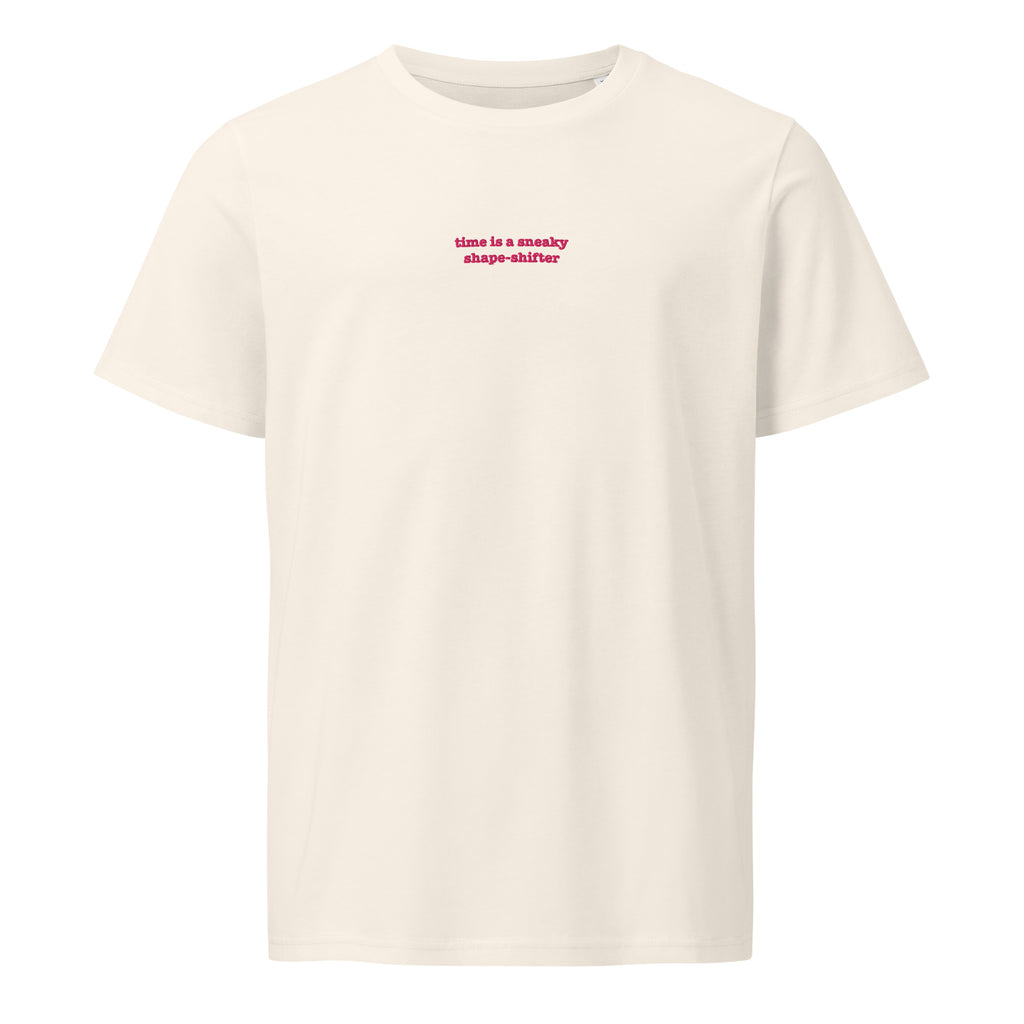 Time ... Sneaky Shape Shifter | Unisex Organic Mid-Light T-Shirt | Zero Apologies unisex-organic-mid-light-crafter-t-shirt-vintage-white-front-6a5e7911566e5 T-Shirt