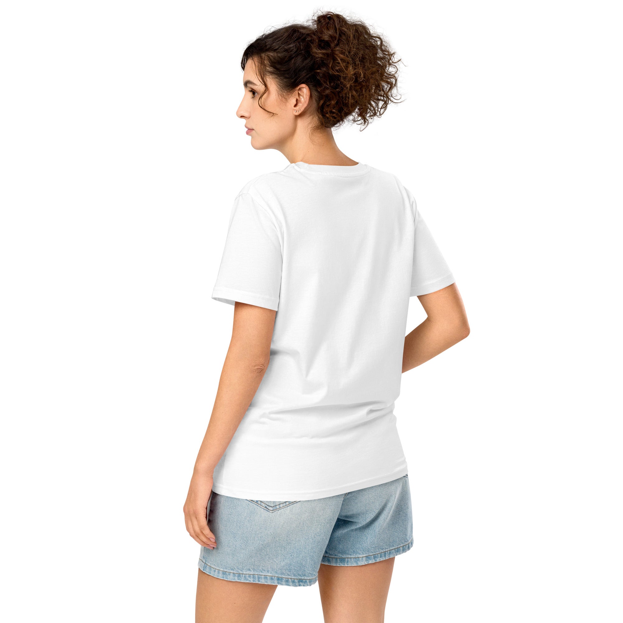 Born Kinetic | Unisex Organic Mid-light t-shirt | Zero Apologies unisex-organic-mid-light-crafter-t-shirt-white-back-6a5e3c64793ad