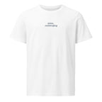 Shhh. Recharging | Unisex Organic Mid-Light T-Shirt | Sass & Spoons unisex-organic-mid-light-crafter-t-shirt-white-front-69f4e735da29c T-Shirt