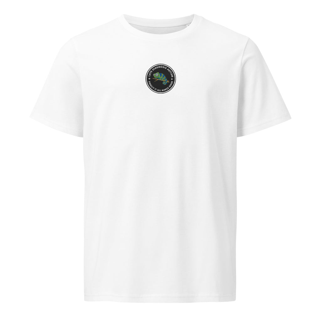 Finally ... (Autism) | Unisex Organic Mid-Light T-Shirt | Late Diagnosis unisex-organic-mid-light-crafter-t-shirt-white-front-69fa29a2ea669 T-Shirt