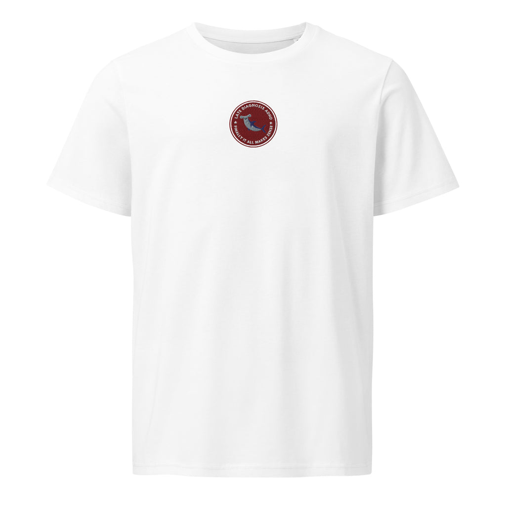 Finally ... (ADHD) | Unisex Organic Mid-Light Tee | Late Diagnosis unisex-organic-mid-light-crafter-t-shirt-white-front-69fa2a2c22570 T-Shirt
