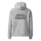 Powered By Possibility | Unisex Oversized Hoodie | Zero Apologies unisex-relax-hoodie-athletic-heather-back-6a57a0ce74449 Hoodie