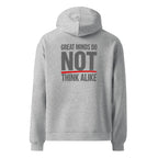 Great Minds Do NOT... | Unisex Oversized Hoodie | Zero Apologies unisex-relax-hoodie-athletic-heather-back-6a57a3883871d Hoodie