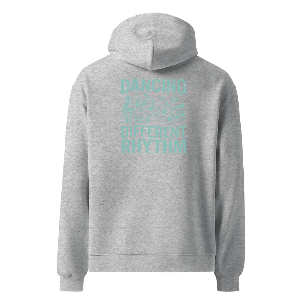 Dancing to a Different Rhythm | Unisex Oversized Hoodie | Zero Apologies unisex-relax-hoodie-athletic-heather-back-6a57a69f355ec Hoodie