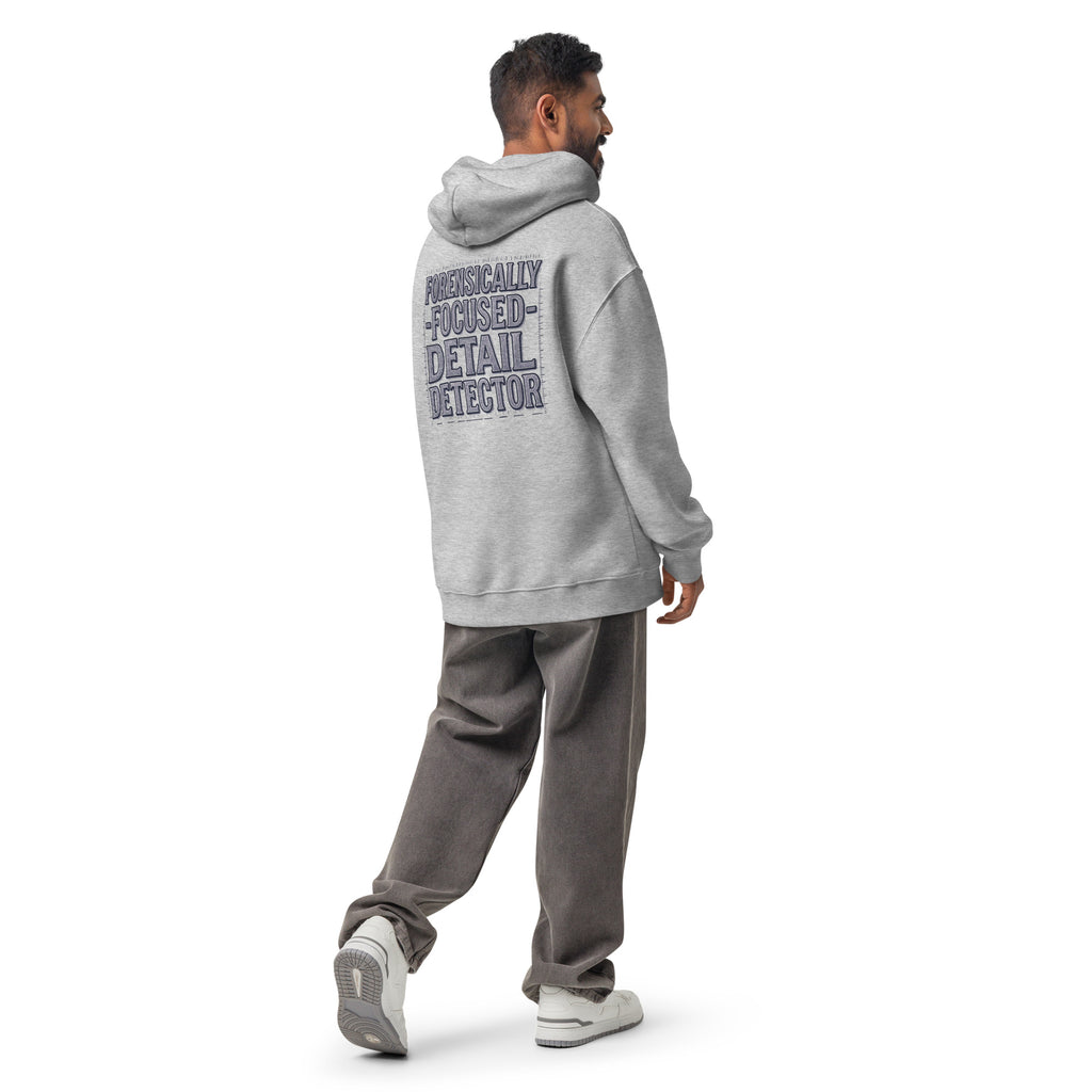 Forensically Focused | Unisex Oversized Hoodie | Zero Apologies unisex-relax-hoodie-athletic-heather-back-6a58d3fb90004 Hoodie