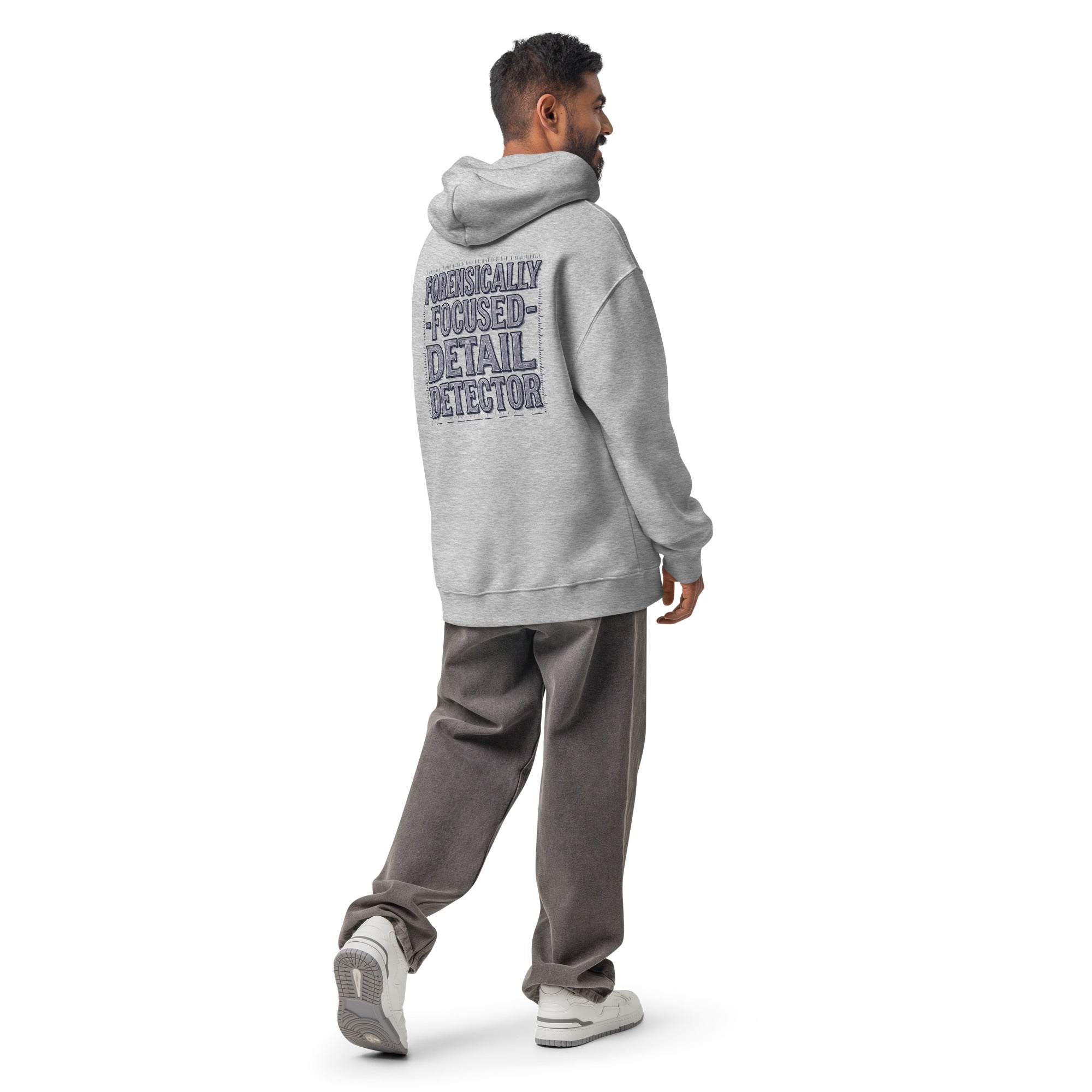 Forensically Focused | Unisex Oversized Hoodie | Zero Apologies unisex-relax-hoodie-athletic-heather-back-6a58d3fb90004 Hoodie