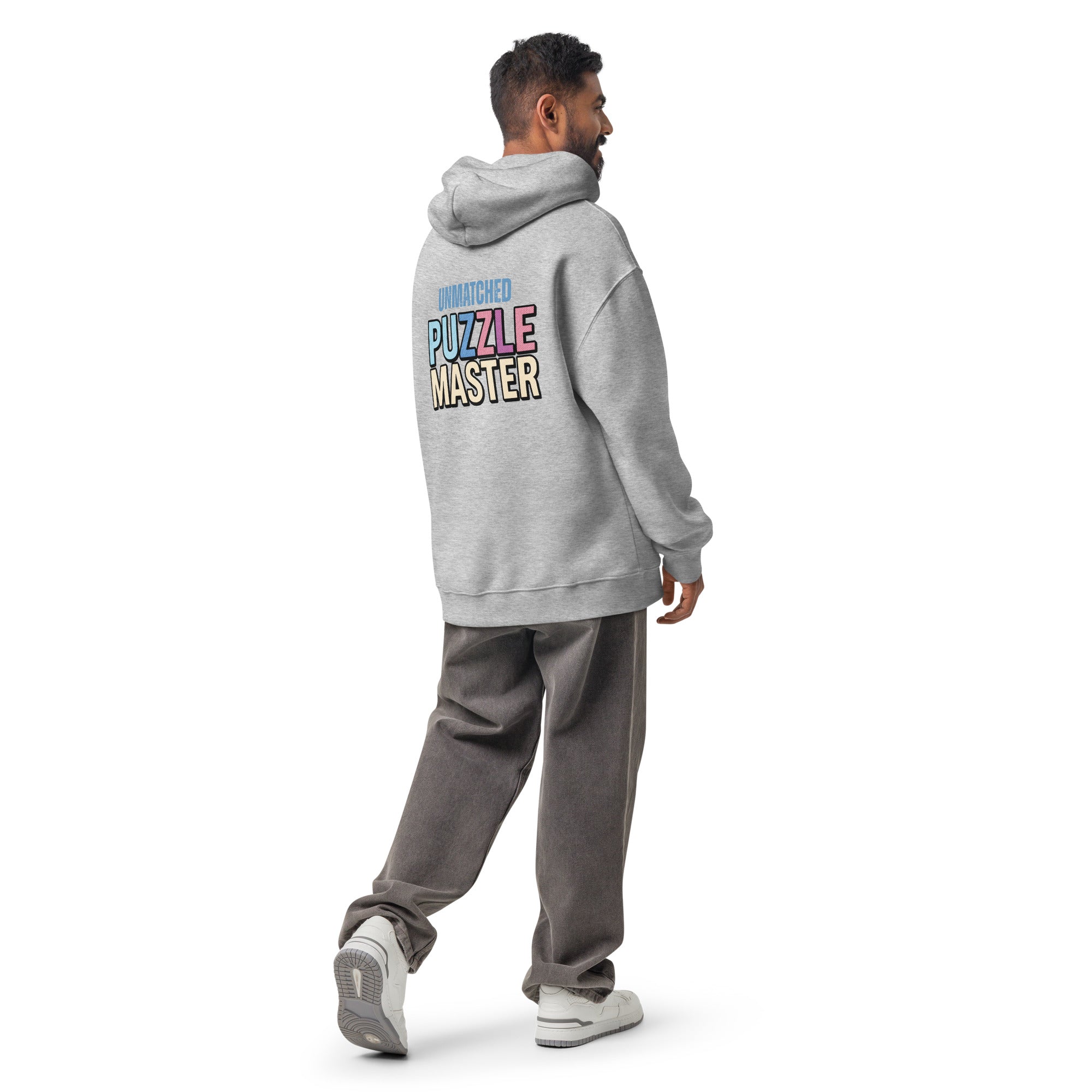 Unmatched Puzzle Master | Unisex Oversized Hoodie | Zero Apologies unisex-relax-hoodie-athletic-heather-back-6a58d4a2590be Hoodie
