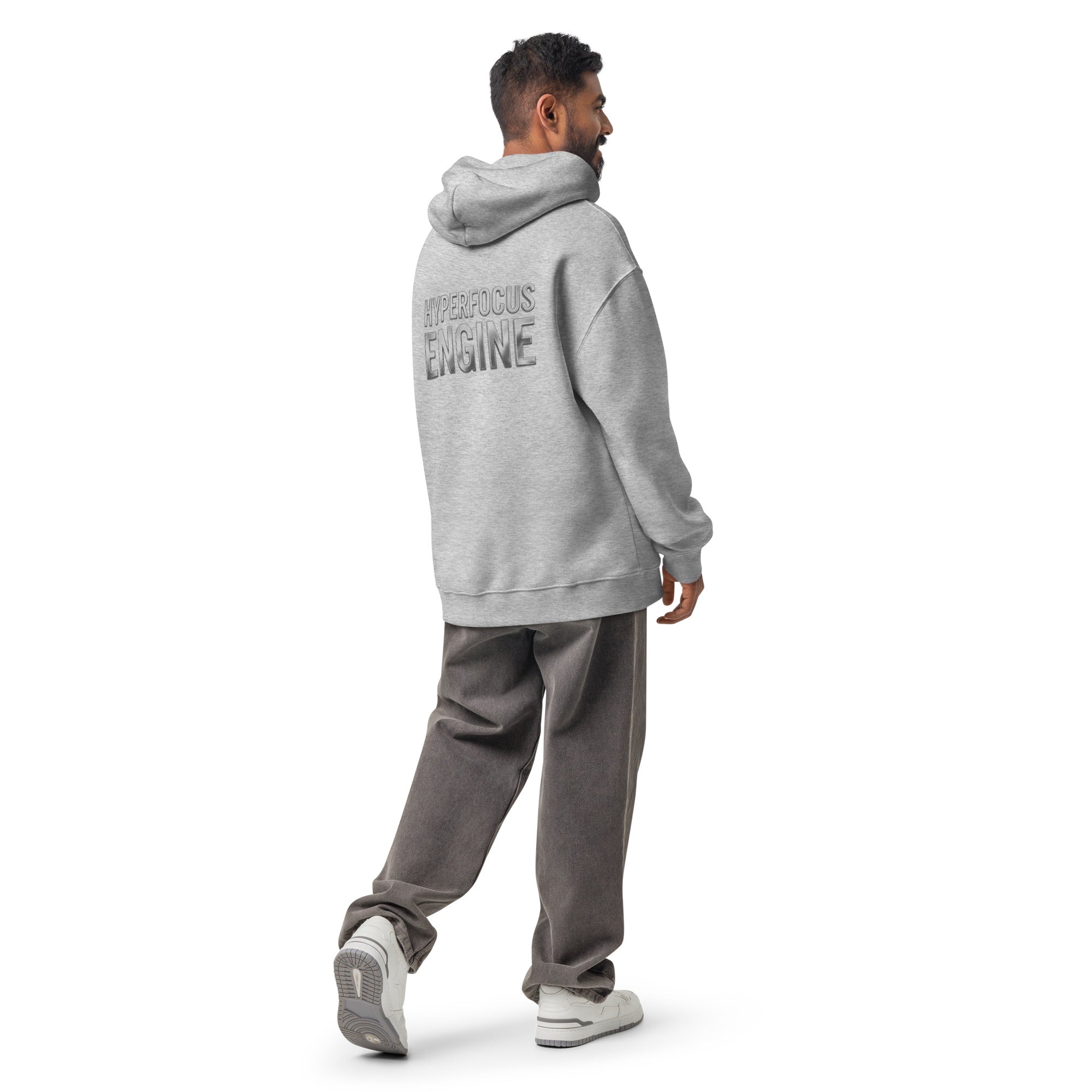 Hyperfocus Engine | Unisex Oversized Hoodie | Zero Apologies unisex-relax-hoodie-athletic-heather-back-6a58d9ded14b8 Hoodie
