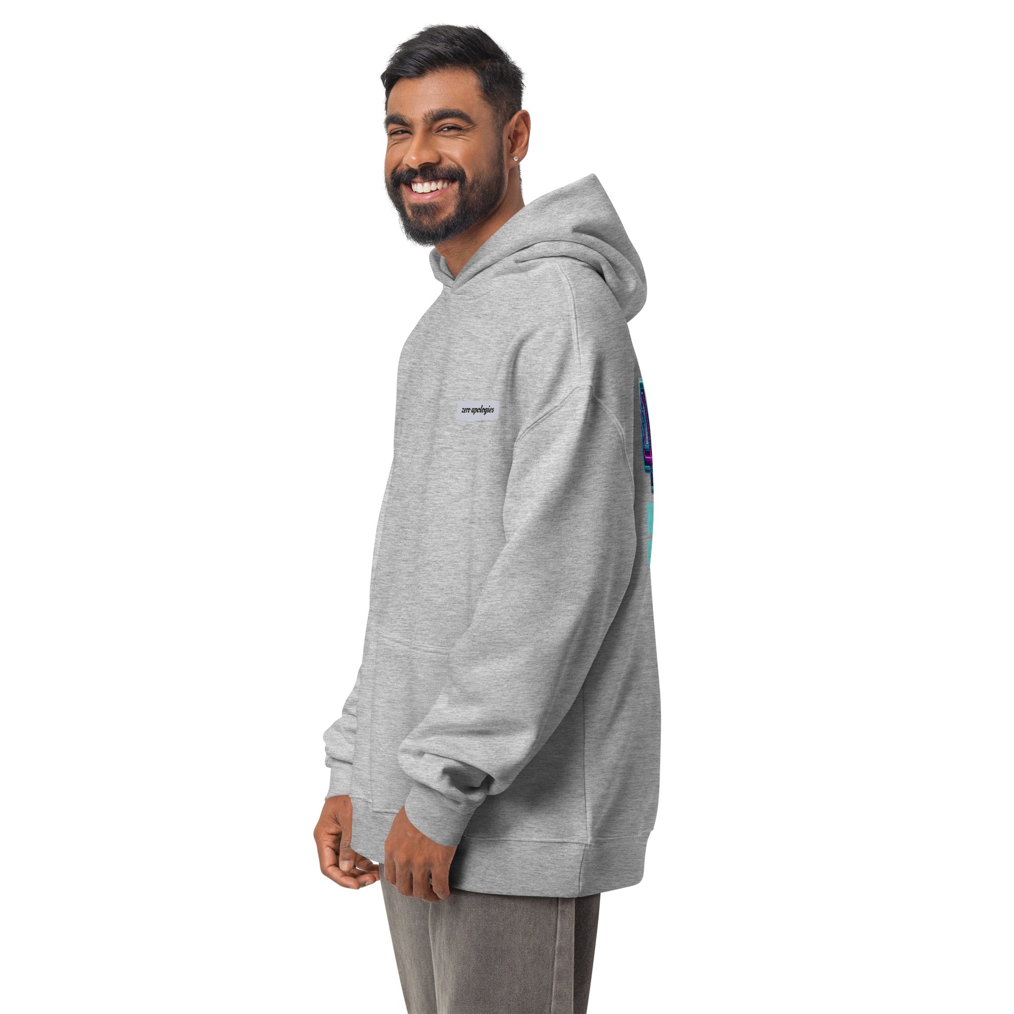 4D Visual Systems Thinker | Unisex Oversized Hoodie | Zero Apologies unisex-relax-hoodie-athletic-heather-left-front-6a57af249b92f Hoodie