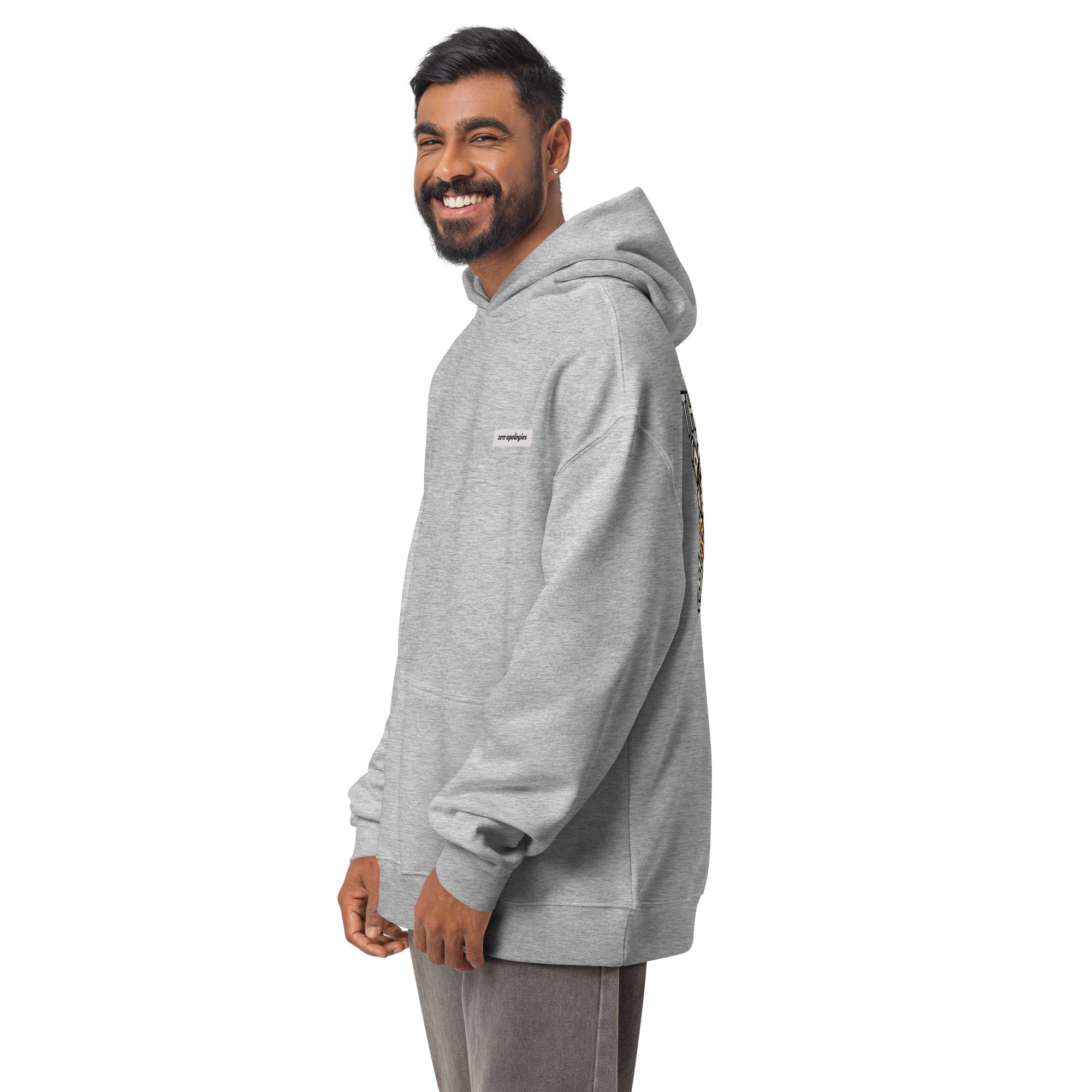 The EQ Engine | Unisex Oversized Hoodie | Zero Apologies unisex-relax-hoodie-athletic-heather-left-front-6a58daf41cc62 Hoodie