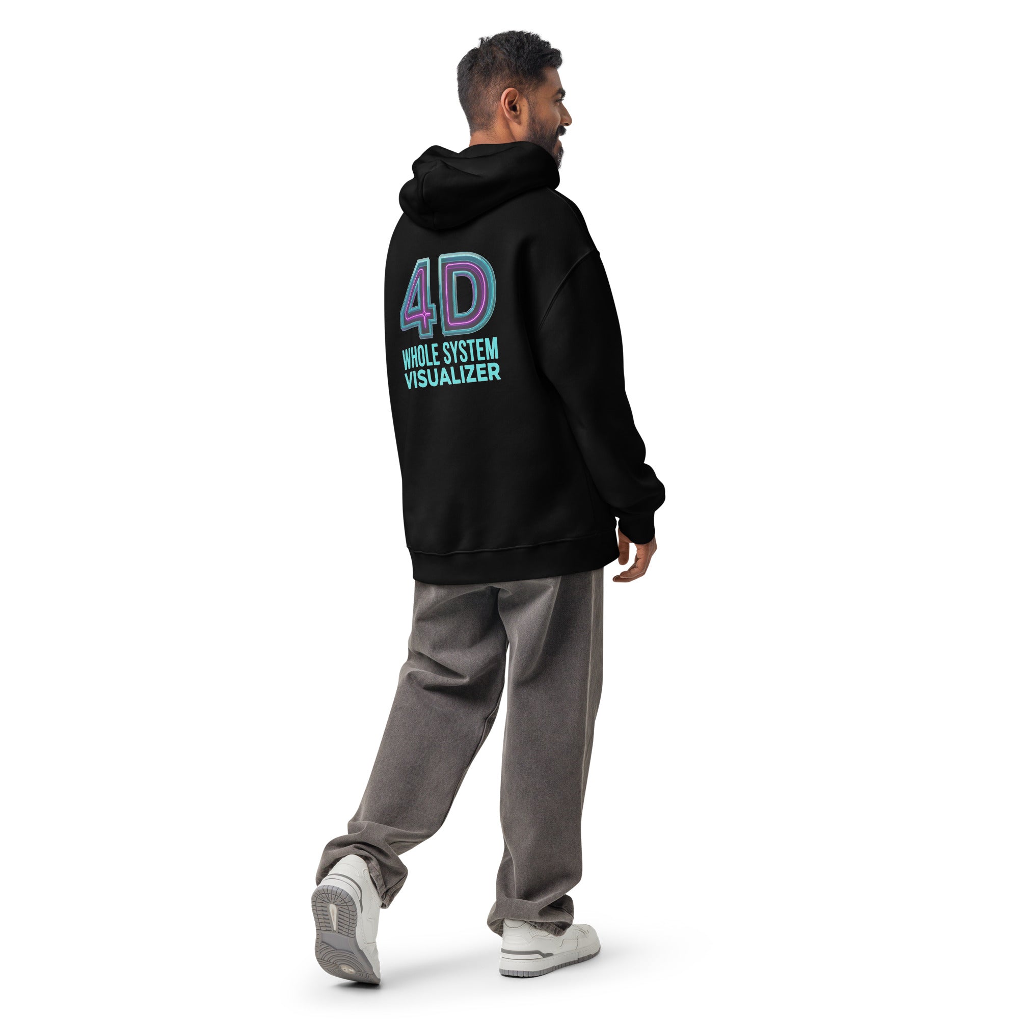 4D Visual Systems Thinker | Unisex Oversized Hoodie | Zero Apologies unisex-relax-hoodie-black-back-6a57af2487ef3 Hoodie