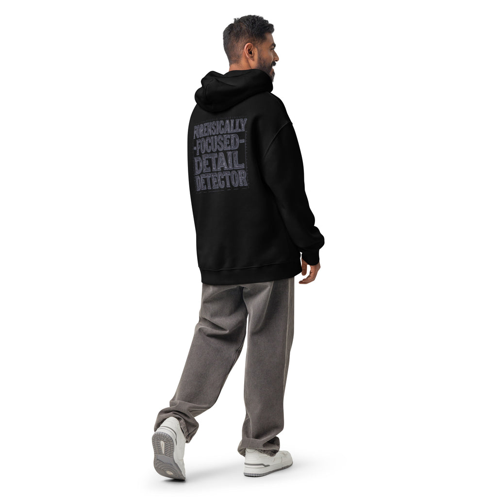 Forensically Focused | Unisex Oversized Hoodie | Zero Apologies unisex-relax-hoodie-black-back-6a58d3fb8c432 Hoodie