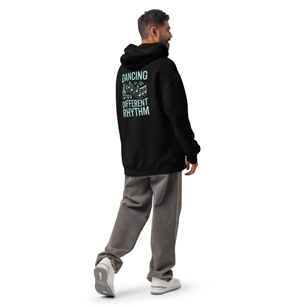 Dancing to a Different Rhythm | Unisex Oversized Hoodie | Zero Apologies unisex-relax-hoodie-black-back-6a58d91e0ded6 Hoodie