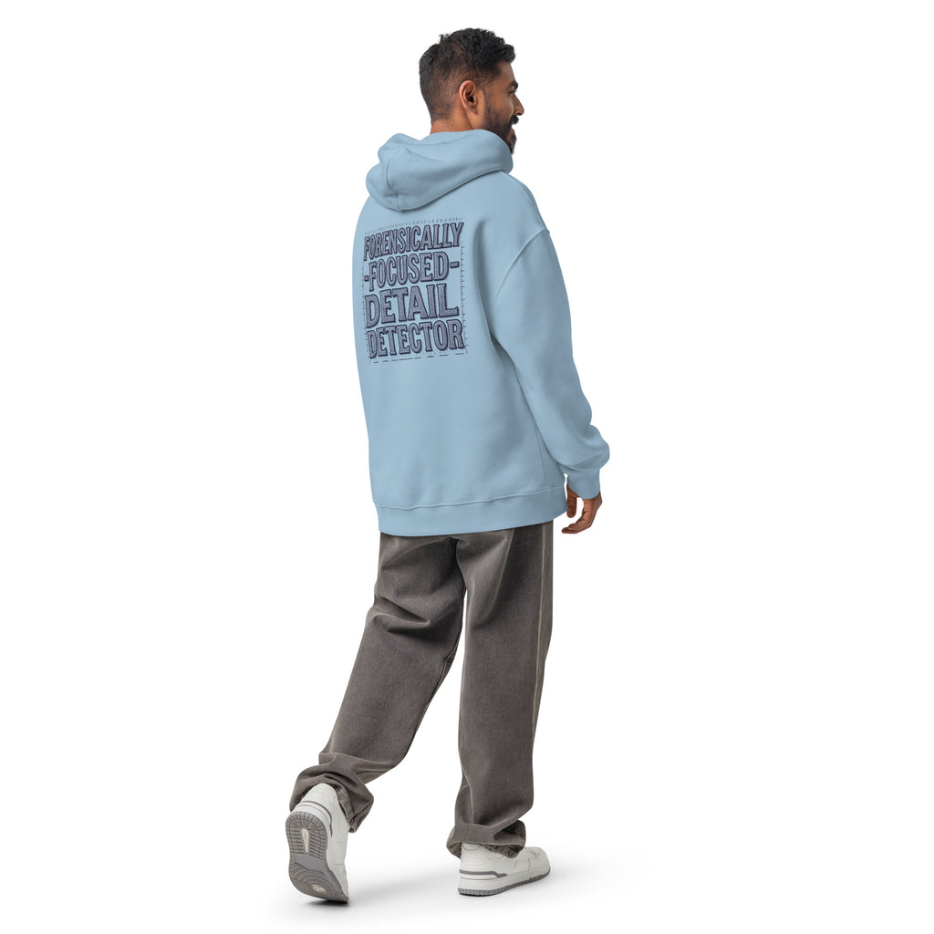 Forensically Focused | Unisex Oversized Hoodie | Zero Apologies unisex-relax-hoodie-carolina-blue-back-6a58d3fb8efd3 Hoodie