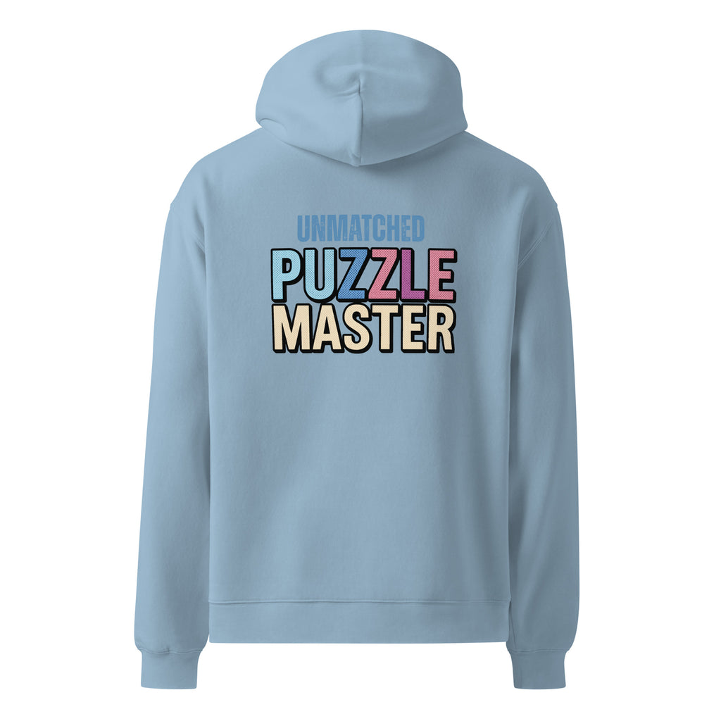 Unmatched Puzzle Master | Unisex Oversized Hoodie | Zero Apologies unisex-relax-hoodie-carolina-blue-back-6a58d4a244027 Hoodie