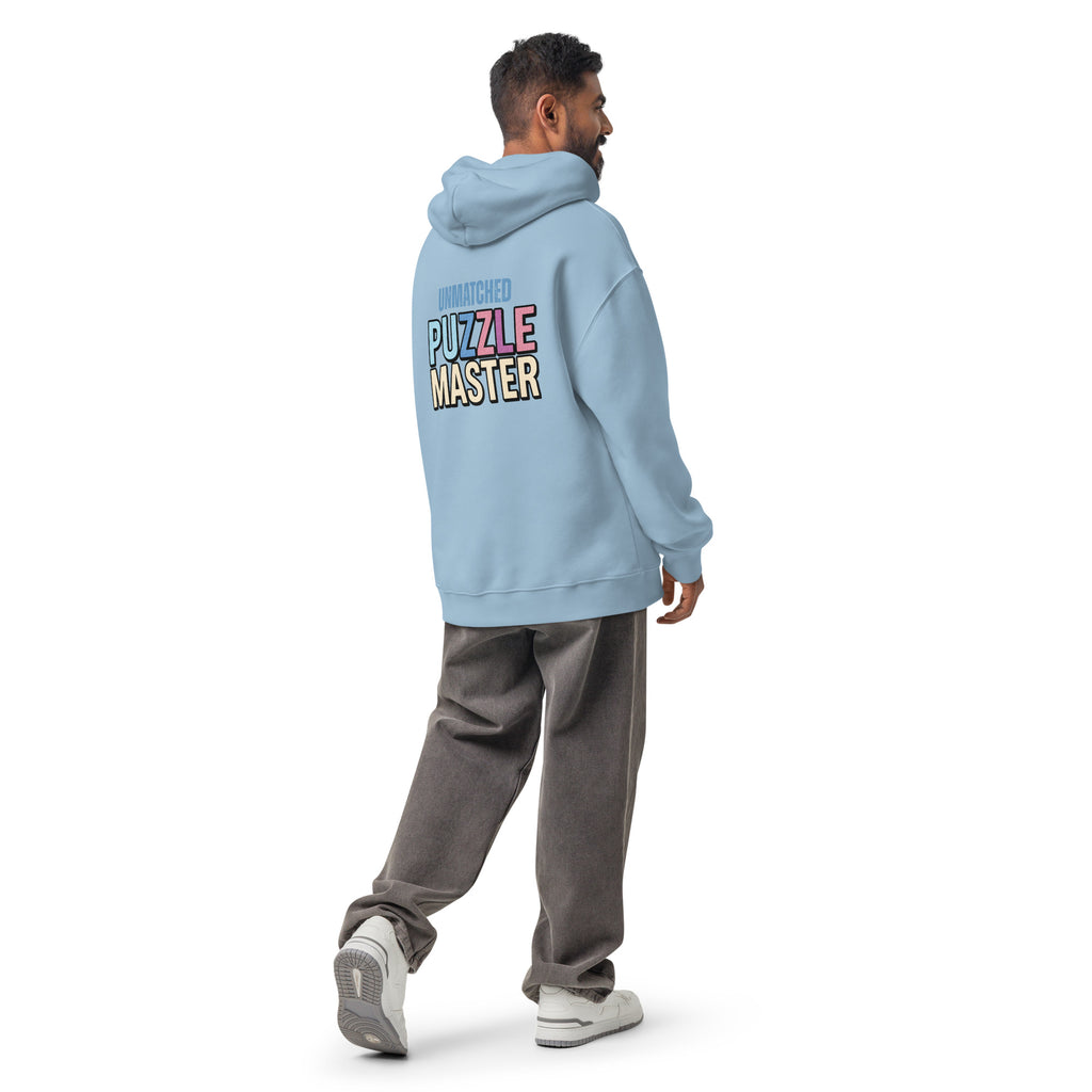 Unmatched Puzzle Master | Unisex Oversized Hoodie | Zero Apologies unisex-relax-hoodie-carolina-blue-back-6a58d4a255cb5 Hoodie
