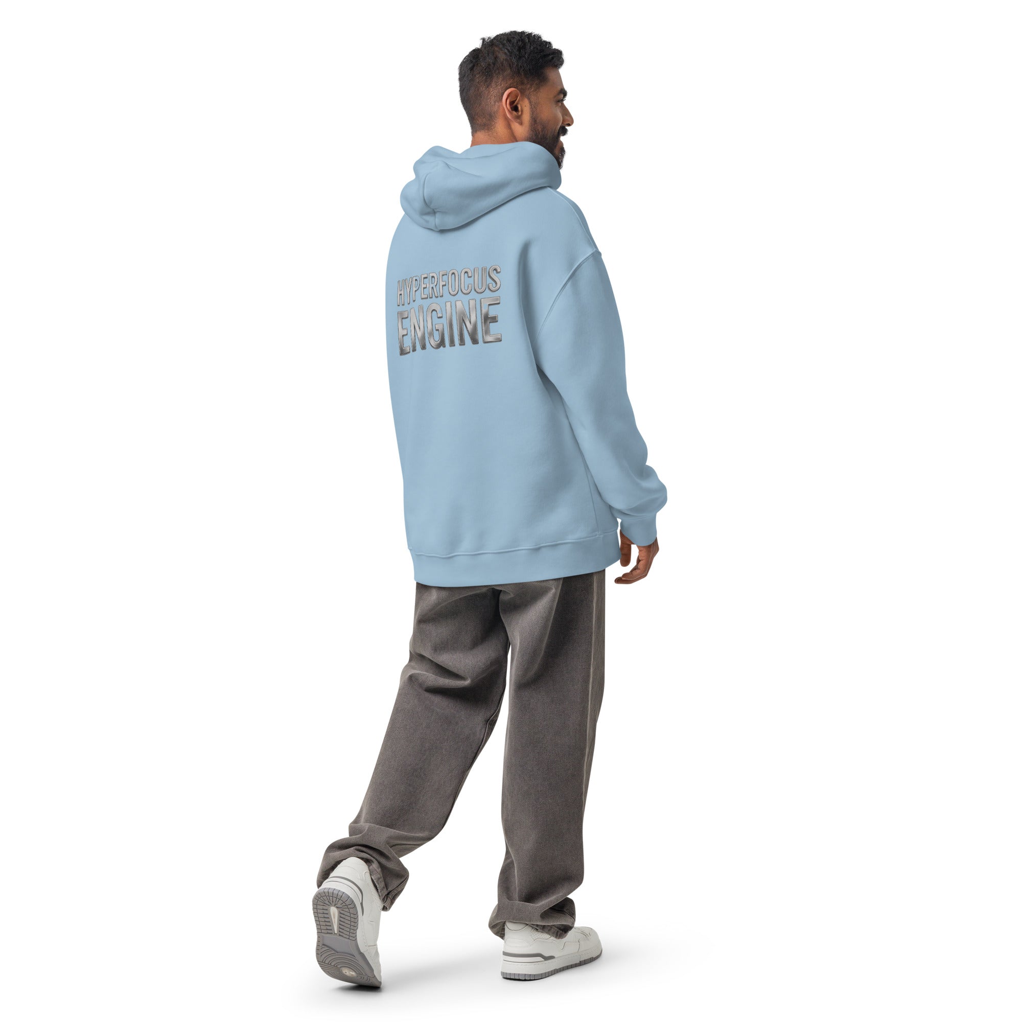 Hyperfocus Engine | Unisex Oversized Hoodie | Zero Apologies unisex-relax-hoodie-carolina-blue-back-6a58d9deca454 Hoodie
