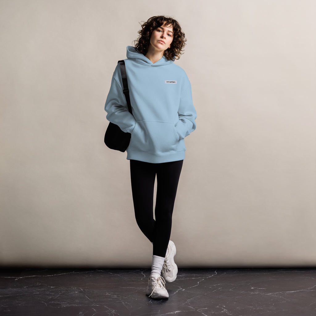 Built To Endure | Unisex Oversized Hoodie | Zero Apologies unisex-relax-hoodie-carolina-blue-front-6a5798ef3c9c7 Hoodie