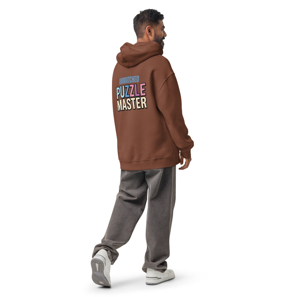 Unmatched Puzzle Master | Unisex Oversized Hoodie | Zero Apologies unisex-relax-hoodie-chestnut-back-6a58d4a24ae59 Hoodie
