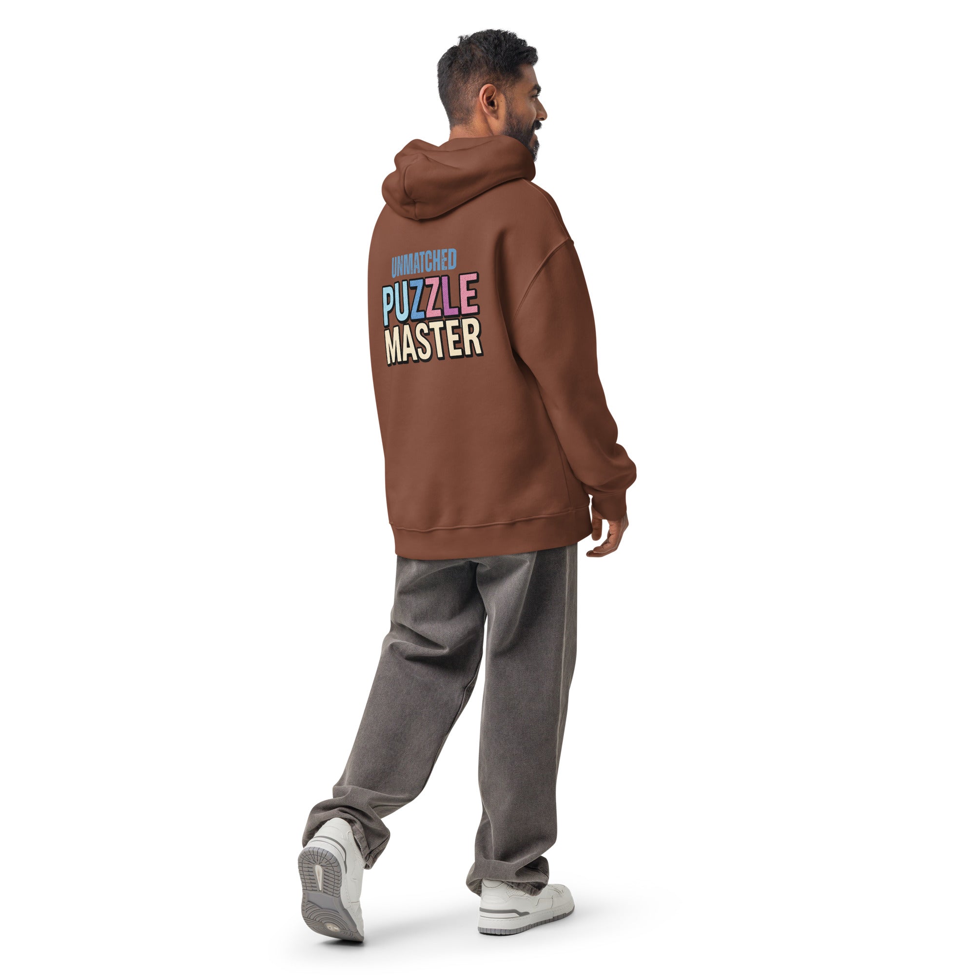 Unmatched Puzzle Master | Unisex Oversized Hoodie | Zero Apologies unisex-relax-hoodie-chestnut-back-6a58d4a24ae59 Hoodie