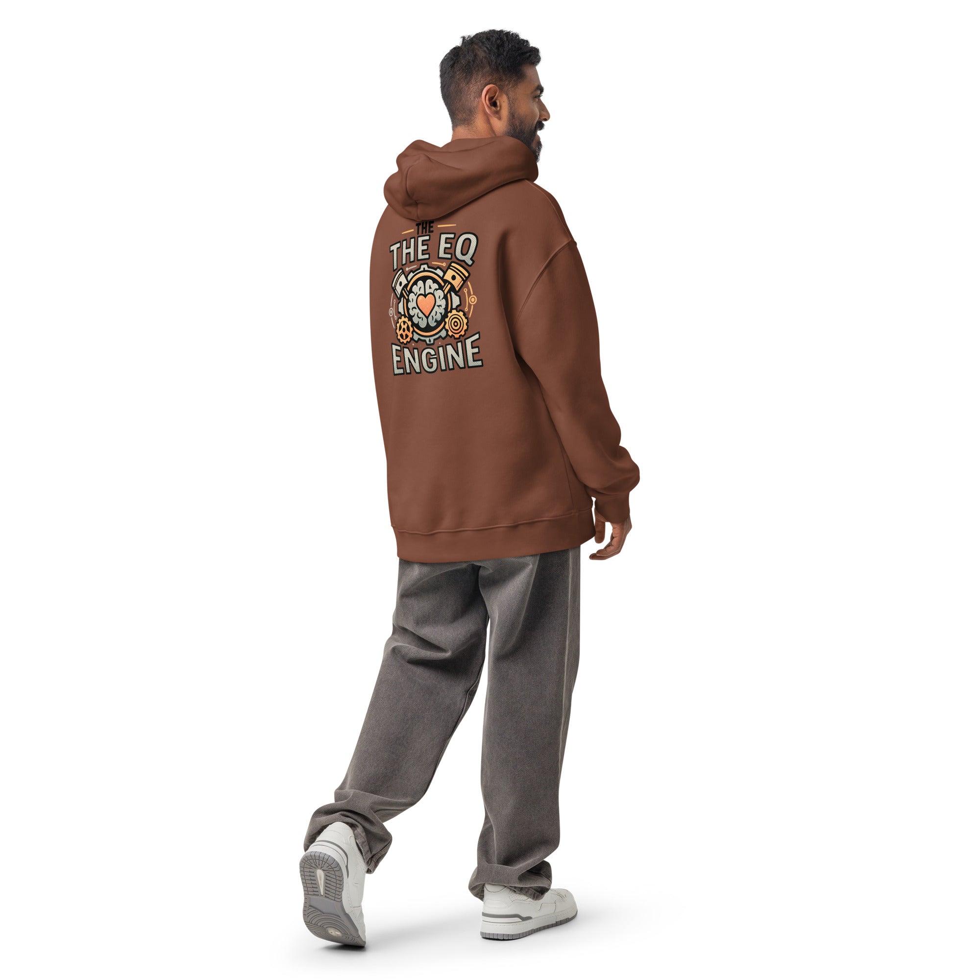 The EQ Engine | Unisex Oversized Hoodie | Zero Apologies unisex-relax-hoodie-chestnut-back-6a58daf40f8ba Hoodie